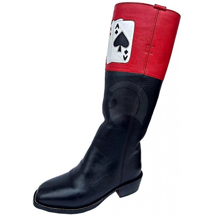 Ace of Spades Civil War Cavalry Boots